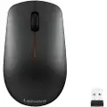 Lenovo 400 - Mus - høyre- og venstrehåndet - optisk - 3 knapper - trådløs - 2.4 GHz - USB trådløs mottaker - svart