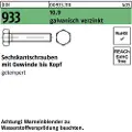 Lemvigh-Muller M 12X35 FZB sætskrue DIN 933 10.9 - (100 stk.)