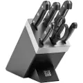 Zwilling Gourmet Selvslibende knivblok 7-dele, Sort