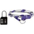 Pacsafe Wrapsafe, Luggage combination lock, Polykarbonat, Rustfritt stål, Svart, Blå, Rustfritt stål, 200 g