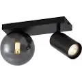 QAZQA Moderne taklampe svart 2 lys justerbar - Lesly