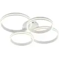 QAZQA Taklampe hvit inkl. LED 3-trinns dimbar 4-lys - Navara