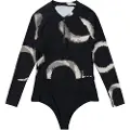 Mystic Jayde One Piece Dame Langermet Rashguard Med Halv Glidelås
