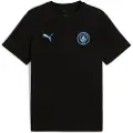 Puma Manchester City FtblEssentials Tee Men, Sport, Black/Light Blue, S