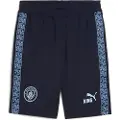 Puma Manchester City KING Sweat Shorts Men, Sport, Deep Navy/Light Blue, XS