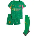 Puma Manchester City 25/26 Goalkeeper Minikit Kids, Clothing, Archive Green/Heat Fire, 4-5Y