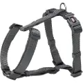 Trixie Premium H-sele, M–L: 52–75 cm/20 mm, graphite