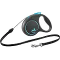 Flexi Black Design S snor 5 m, 12 kg, blå