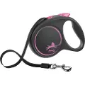 Flexi Black Design L bånd 5 m, 50 kg, pink
