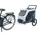 Trixie Cykel trailer, quick-fold, L: 74x95x103/143 cm, grå max.30kg