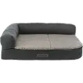 Trixie Bendson vital sofa, firkantet, 100x80 cm, mørkegrå/lysegrå