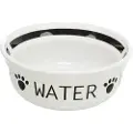 Trixie „Water bowl, ceramic, 1.6 l/ø 20 cm, white/black