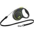 Flexi Black Design S snor 5 m, 12 kg, grøn