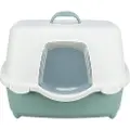 Trixie Davio Top cat litter tray, w/hood, 56×39×39 cm, green/white