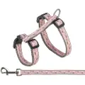 Trixie Cat harness with lead, 27–45 cm/13 mm, 1.20 m, grey/pink
