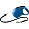 Flexi New Classic snor S, 8M, 12KG, blå