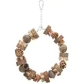 Trixie Ring swing, wood/pine cone, ø 18 cm