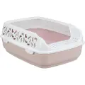 Trixie Delio Cat Litter Tray Rim Light Lilac/White