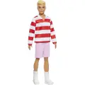 Barbie Fashionista Ken Doll Red & White Stripes