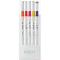 Uni-Ball fineliner 5 stk ass. Lille bord stander sæt 2
