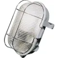 Csdk-Sl Skotlampe væg og loftarmatur med E27 fatning - for max. 100W, klar afskærmning, grå.