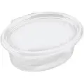 Multi Salatbakke Clearshow 1000 ml 204x166x67 mm oval hængslet låg RPET Klar,6 pk x 50 stk/krt