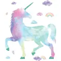 RoomMates UNICORN GALAXY Giant Wallsticker med glitter