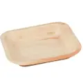Multi Tallerken 17x17 cm Kvadrat Bionedbrydelig Palmeblad,4 ps x 25 stk/krt