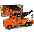 Leantoys Auto Truck Tow Truck Veihjelp 1:10 oransje tau