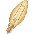 Osram Vintage 1906 - LED-filamentlyspære - form: BW35 - E14 - 1.5 W (ekvivalent 12 W) - klasse G - varmt hvitt lys - 2400 K - gull