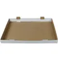 Multi Transportæske 600x430x50 mm Brun/Hvid Kagemandsstr,25 stk/krt