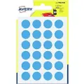 Avery PSA15B, Blå, Rund, Permanent, 1,5 cm, 8 cm, 10 cm