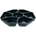 Duni Multiboks 7-rum 280x280x30 mm indsats PS sort - (karton á 150 stk.)