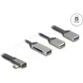 DeLOCK - Hub - 1 x USB 3.2 Gen 1 + 1 x USB 2.0 - stasjonær