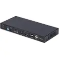StarTech.com 2-Port Dual-Monitor DisplayPort en HDMI KVM Switch, 4K 60Hz - KVM / lyd / USB-svitsj - 2 x KVM/lyd/USB - 1 lokalbruker - stasjonær - TAA-samsvar