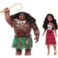 Mattel Vaiana Og Maui-dukker