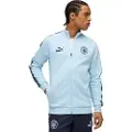 Puma Manchester City KING Anthem Jacket Men, Clothing, Silver Sky/Deep Navy, L