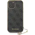 GUESS Charms Collection 4G iPhone 12/12 Pro Deksel - Grå