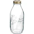 Multi Saftflaske Quattro Stagioni 1 ltr Ø9.4x22.6 cm med Låg,12 stk/krt