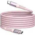 Verbatim Sync and Charge - USB-C / strømkabel - 24 pin USB-C (hann) til 24 pin USB-C (hann) - 1.2 m - rosa