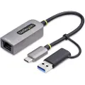 StarTech.com 2.5GbE USB-C to Ethernet Adapter with USB-A Converter - network adapter - USB-C 3.2 Gen 1 / Thunderbolt 3 - 10M/100M/1G/2.5 Gigabit Ethernet