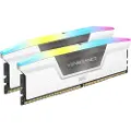 Corsair Vengeance RGB DDR5-6000 - 32GB - CL30 - Dual Channel (2 pcs) - AMD EXPO & Intel XMP - Hvit med RGB