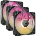 Corsair iCUE LINK RX120 MAX RGB (3-pack) - Kabinettvifte - 120mm - Svart med RGB LED-lys - 36 dBA