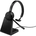 Jabra Evolve 65 TE Mono - Hodesett - on-ear - Bluetooth - trådløs - USB-A via Bluetooth-adapter - lydisolerende - UC-sertifisert
