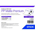 Epson Premium - Polypropylen (PP) - matt - permanent akryl-adhesiv - Rull (10,2 cm x 55 m) 8 rull(er) sammenhengende etikettpapir