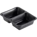 Duni Bakke 2-rum 227x178x50 mm Caterline 645/540 ml PP Sort,216 stk/krt