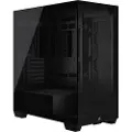 Corsair 3500X - Mid tower - utvidet ATX (E-ATX) - sidepanel med vindu (herdet glass) - ingen strømforsyning (ATX) - svart - USB/lyd