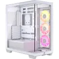Corsair iCUE LINK 3500X RGB - Mid tower - utvidet ATX (E-ATX) - sidepanel med vindu (herdet glass) - ingen strømforsyning (ATX) - hvit - USB/lyd