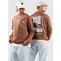 Woodbird Cane Chop Crew Genser brun