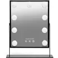 Gillian Jones Makeup Artist Mirror w. 9 strong LED bulb - Black
